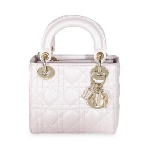 Pre-owned Leather dior-bags Dior Vintage , White , Dames