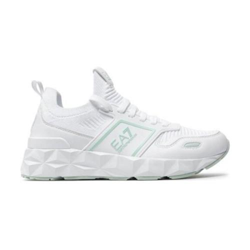 Lage sneakers in wit Emporio Armani EA7 , White , Heren