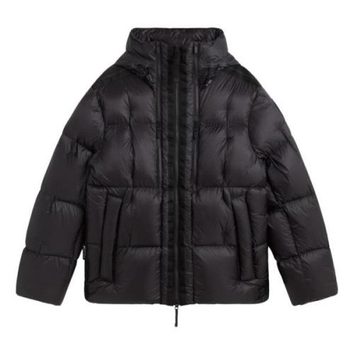 Moderne Lichtgewicht Donsjas met Capuchon Parajumpers , Black , Heren