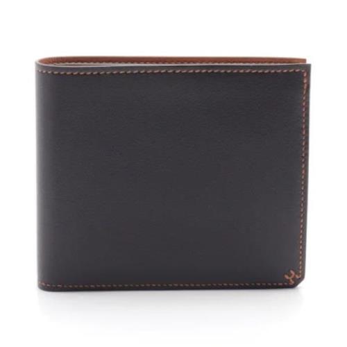 Pre-owned Leather wallets Hermès Vintage , Black , Dames