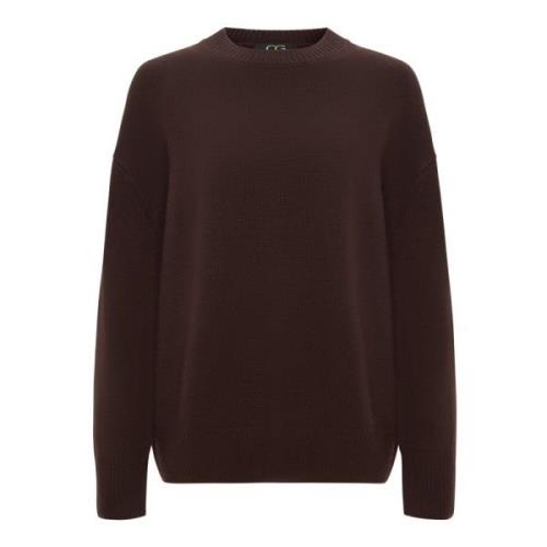 Klassieke Crew Neck Sweater Mulan - Bruin Cesare Gaspari , Brown , Dam...