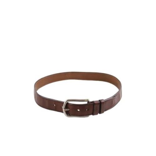 Pre-owned Leather belts Prada Vintage , Brown , Dames