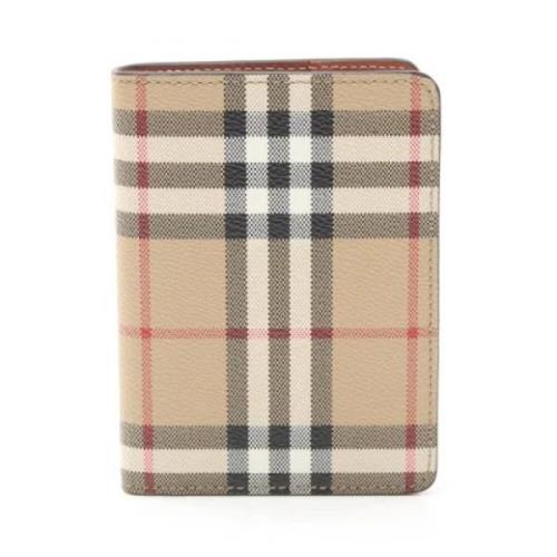 Pre-owned Canvas wallets Burberry Vintage , Beige , Dames