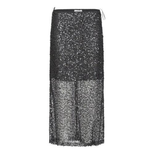 Paillet Split Rok Love & Divine , Black , Dames