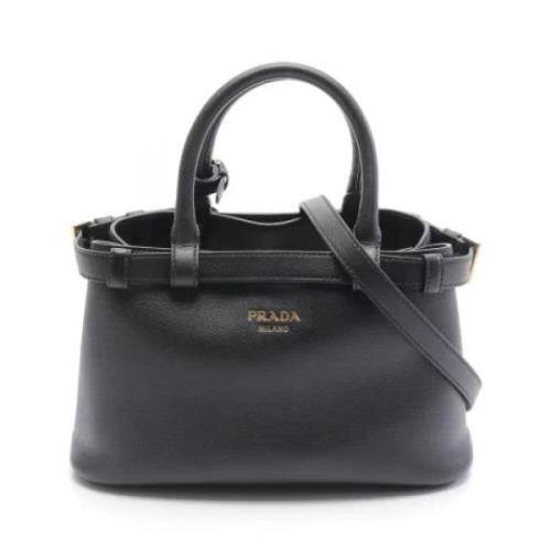 Pre-owned Leather prada-bags Prada Vintage , Black , Dames