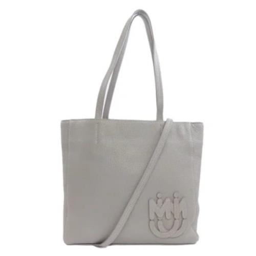 Pre-owned Leather totes Miu Miu Pre-owned , Gray , Dames