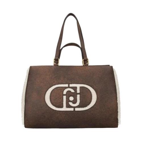 Mode Tote Bags voor Winkelen Liu Jo , Brown , Dames