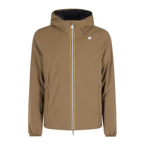 Dubbel Warm Stijlvolle Jas K-Way , Brown , Heren