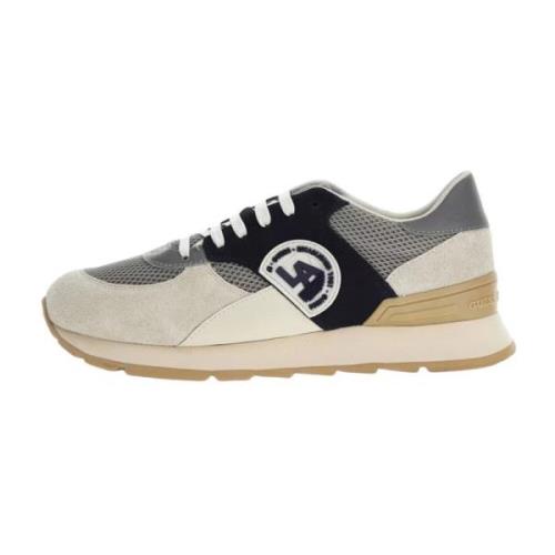 Lage leren sneakers - Beige Guess , Gray , Heren