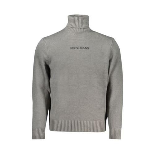 Grijze Acryl Coltrui Sweater Guess , Gray , Dames