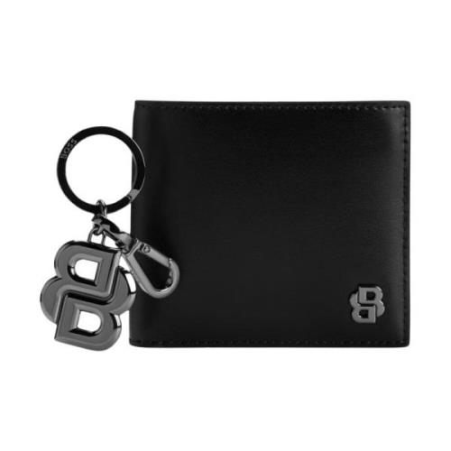 Sleutelhanger en Portemonnee Set voor Mannen Hugo Boss , Black , Heren