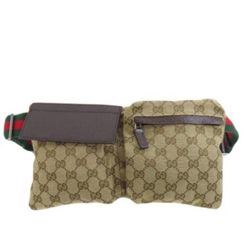 Pre-owned Canvas gucci-bags Gucci Vintage , Brown , Dames