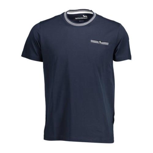 T-Shirt Korte Mouwen Mannen Blauw Harmont & Blaine , Blue , Heren