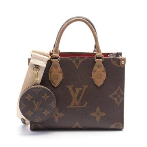 Pre-owned Leather louis-vuitton-bags Louis Vuitton Vintage , Beige , D...