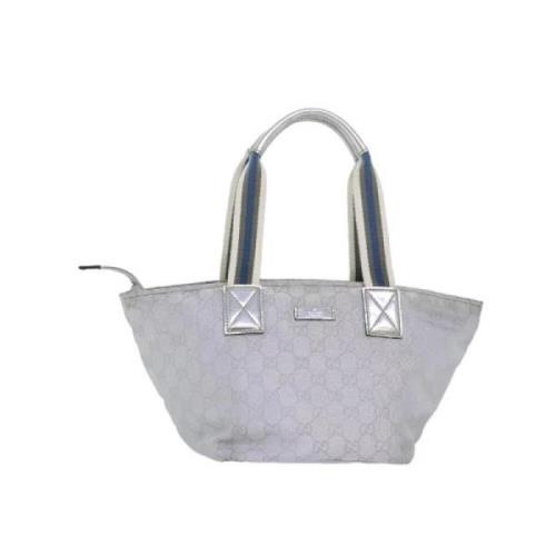 Pre-owned Canvas totes Gucci Vintage , Gray , Dames