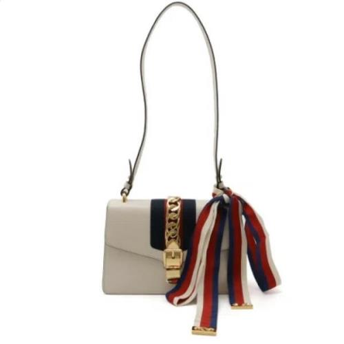 Pre-owned Leather gucci-bags Gucci Vintage , White , Dames