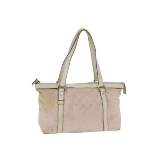 Pre-owned Canvas totes Gucci Vintage , Pink , Dames