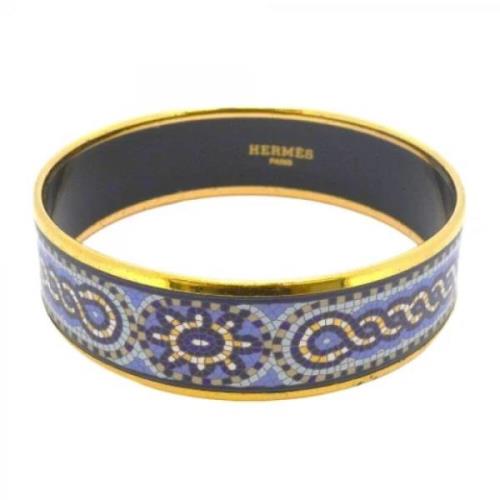 Pre-owned Fabric bracelets Hermès Vintage , Blue , Dames