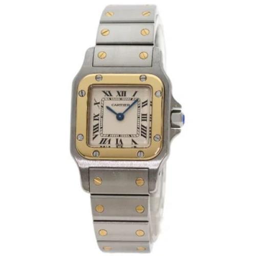 Pre-owned Stainless Steel watches Cartier Vintage , Yellow , Dames