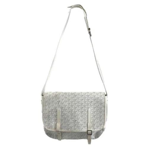 Pre-owned Leather shoulder-bags Goyard Vintage , Gray , Dames