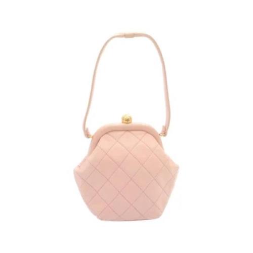 Pre-owned Leather chanel-bags Chanel Vintage , Pink , Dames