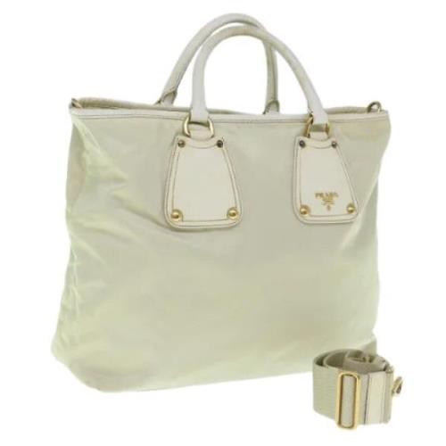 Pre-owned Nylon prada-bags Prada Vintage , Beige , Dames