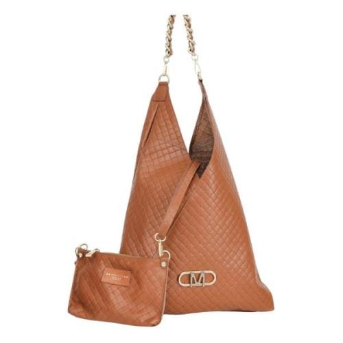 Bruine leren shopper tas Marc Ellis , Brown , Dames