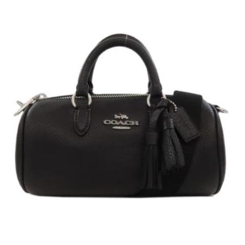 Pre-owned Leather handbags Coach Pre-owned , Black , Dames