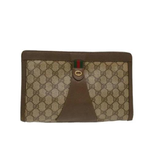 Pre-owned Leather gucci-bags Gucci Vintage , Beige , Dames