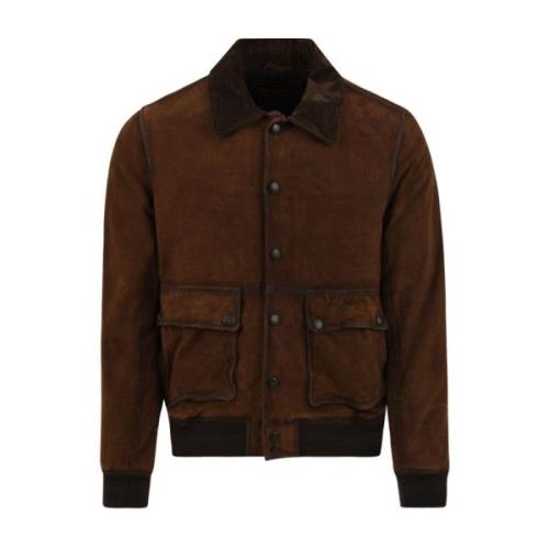 Bruin Leren Jas Ottaviano Model The Jack Leathers , Brown , Heren