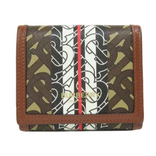 Pre-owned Leather wallets Burberry Vintage , Brown , Dames