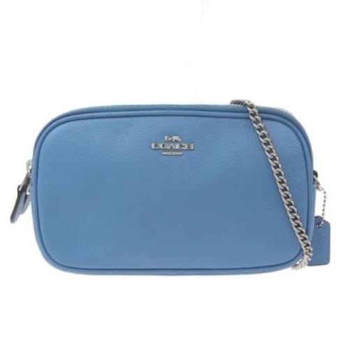 Pre-owned Leather crossbody-bags Coach Pre-owned , Blue , Dames