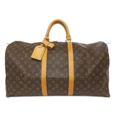 Pre-owned Fabric louis-vuitton-bags Louis Vuitton Vintage , Brown , Da...