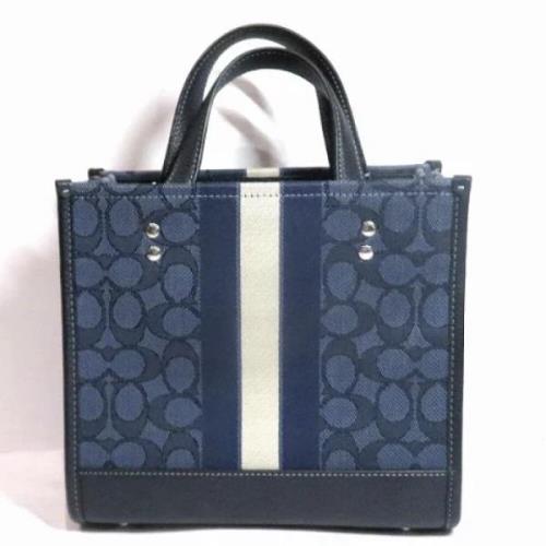 Pre-owned Canvas handbags Coach Pre-owned , Blue , Dames