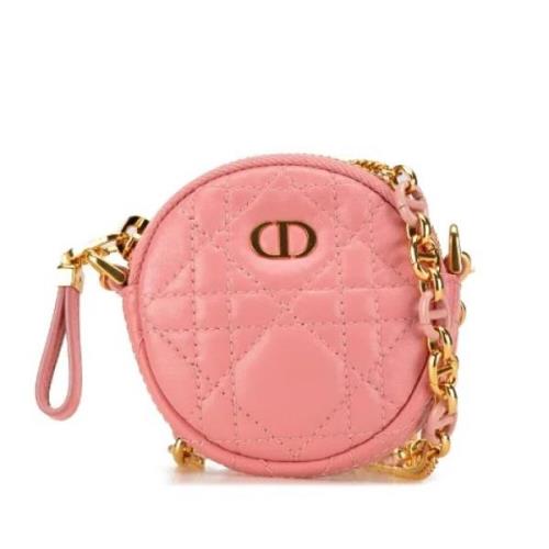 Pre-owned Leather crossbody-bags Dior Vintage , Pink , Dames