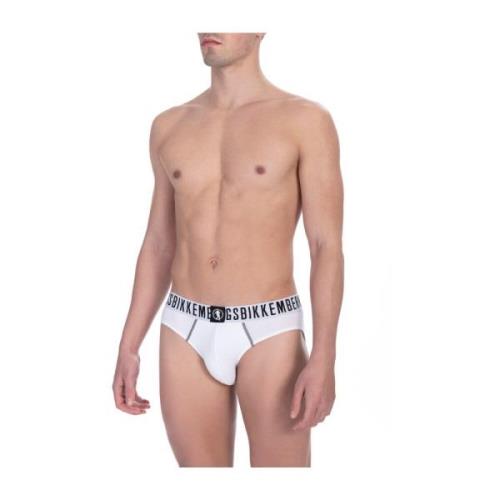 Intieme Slip Bi-pack Bikkembergs , White , Heren