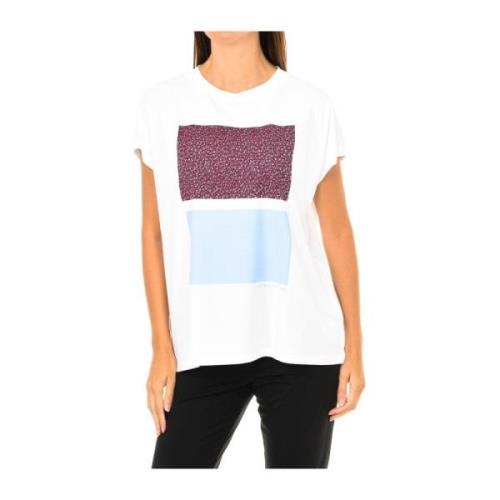 T-shirt met Korte Mouwen en Geribbelde Ronde Hals Calvin Klein , Multi...