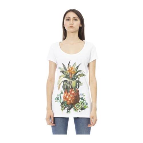 Strandkleding T-shirt met voorprint Just Cavalli , White , Dames