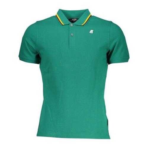 Polo Shirt Korte Mouwen Groen K-Way , Green , Heren