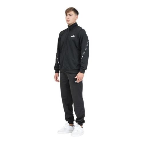 Sporty Poly Tape Tracksuit Puma , Black , Heren