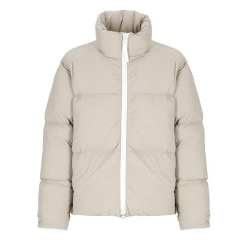 Beige Gewatteerd Donsjack met Logopatch Canada Goose , Beige , Heren