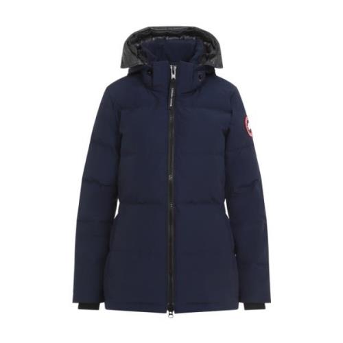 Blauwe Jas voor Chic Outdoor Avonturen Canada Goose , Blue , Dames