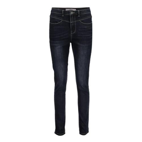 Slim Fit Donkere Denim Jeans Geisha , Blue , Dames