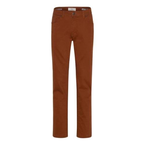 Cadiz Straight Fit Herenbroek Brax , Orange , Heren