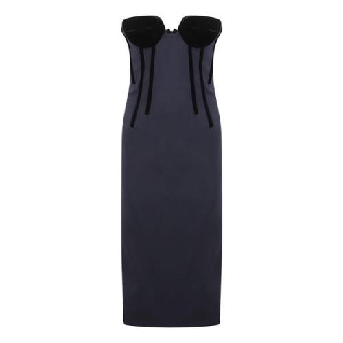 Elegante Anemone Jurken Sportmax , Blue , Dames