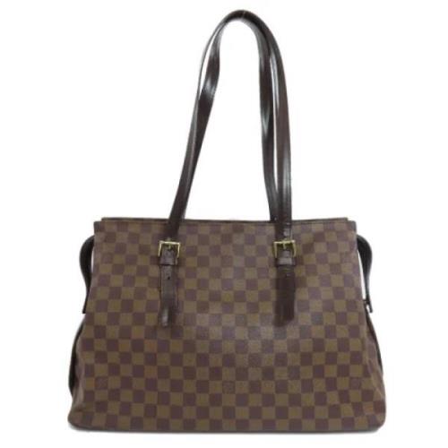 Pre-owned Canvas shoulder-bags Louis Vuitton Vintage , Brown , Dames