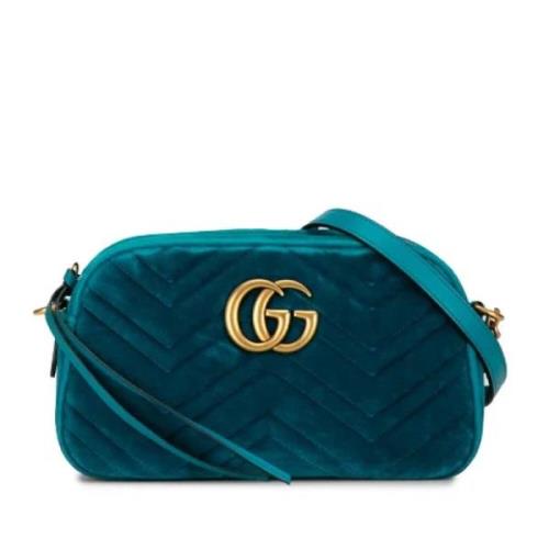 Pre-owned Canvas crossbody-bags Gucci Vintage , Blue , Dames