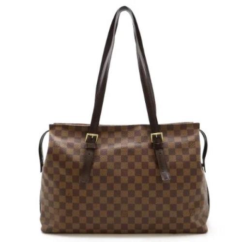 Pre-owned Canvas totes Louis Vuitton Vintage , Brown , Dames