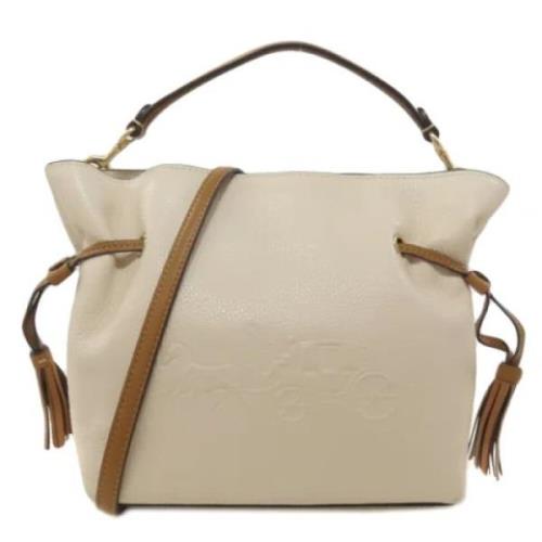 Pre-owned Leather handbags Coach Pre-owned , White , Dames