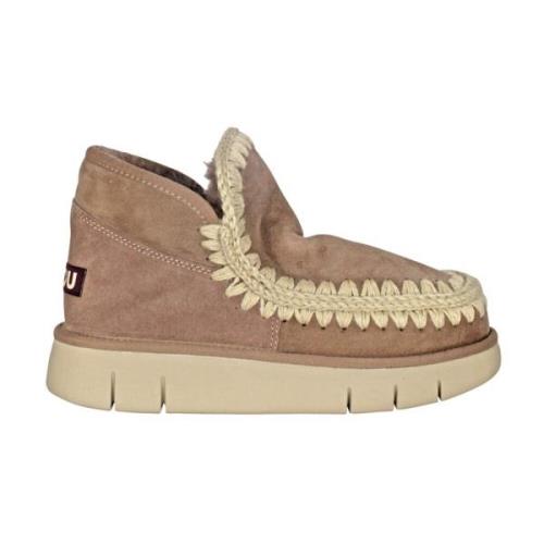 Gezellige Eskimo Stijl Winterlaarzen Mou , Brown , Dames